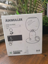 ÅSKMULLER Table lamp, grey-green, 24 cm